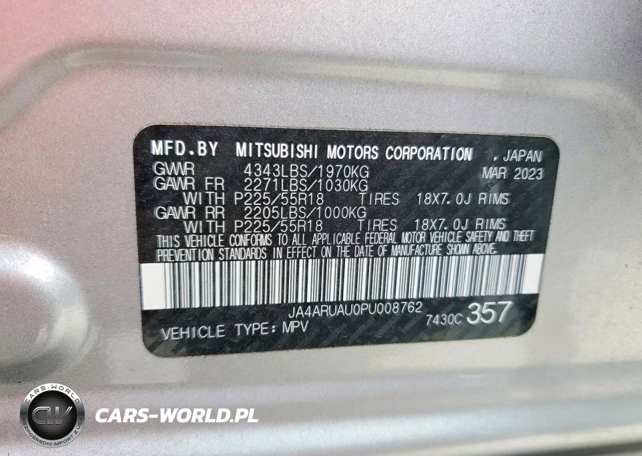 2023 Mitsubishi Outlander Sport S VIN:JA4ARUAU0PU008762 - 13