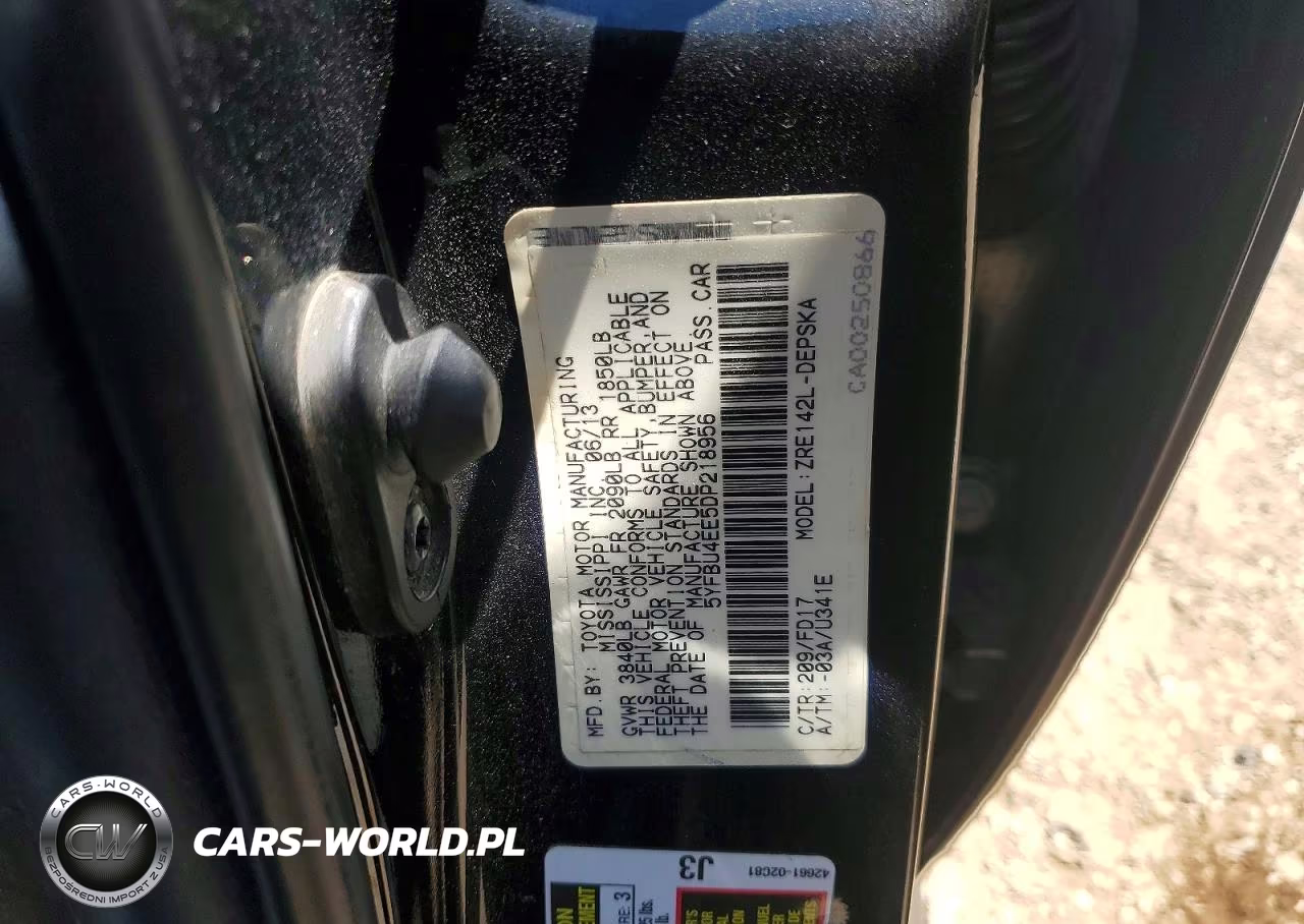 2013 Toyota Corolla S VIN:5YFBU4EE5DP218956 - 13