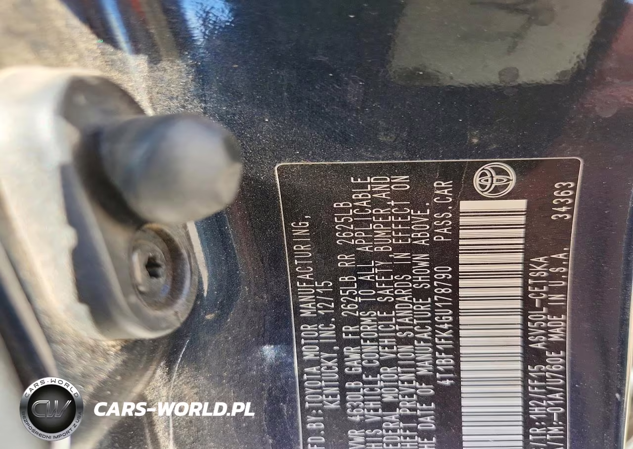 2016 Toyota Camry Se VIN:4T1BF1FK4GU178790 - 12
