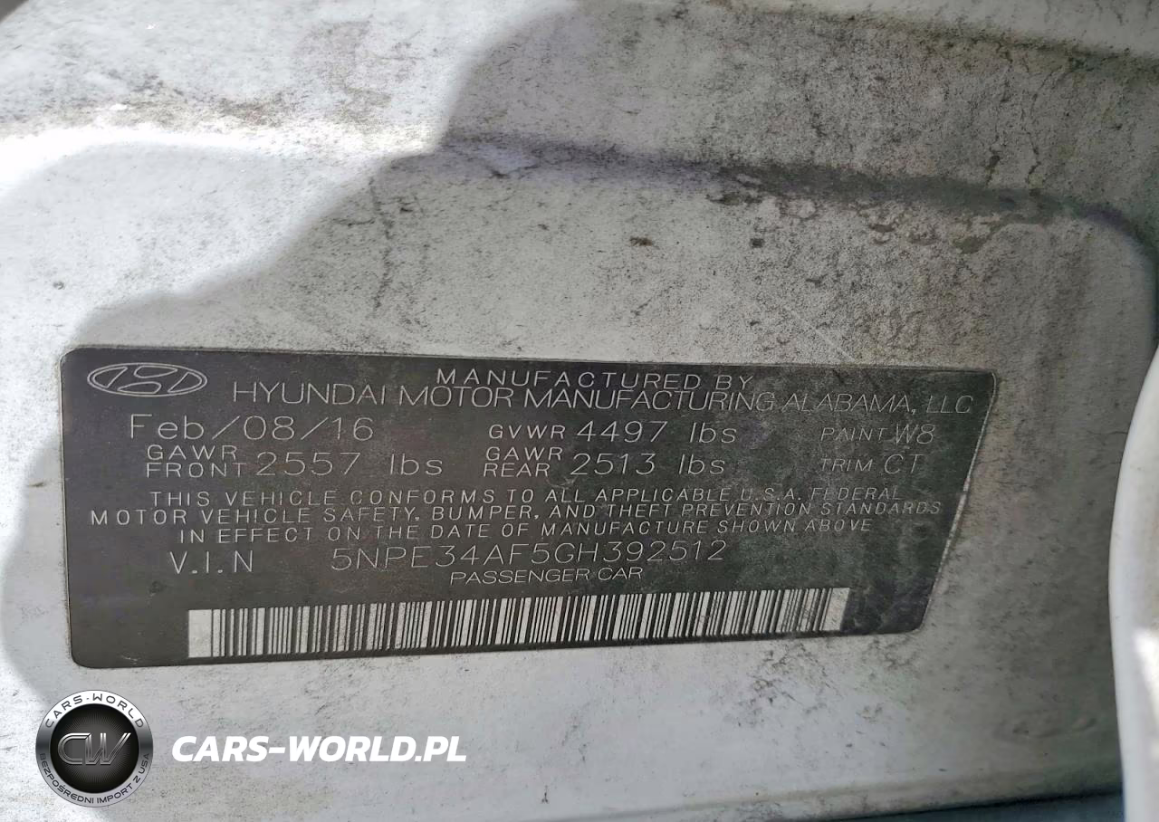 2016 Hyundai Sonata Sport VIN:5NPE34AF5GH392512 - 12