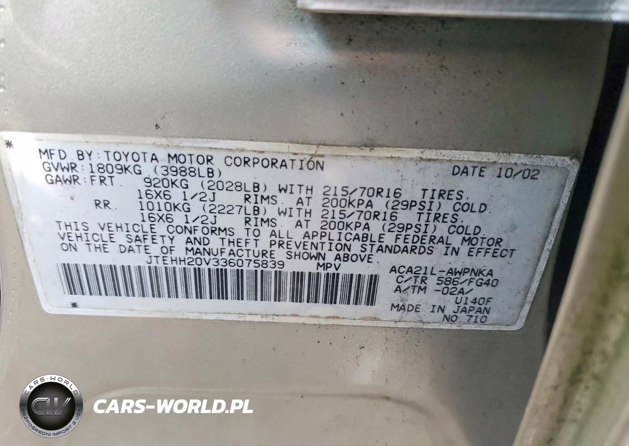 2003 Toyota Rav4 Base VIN:JTEHH20V336075839 - 12