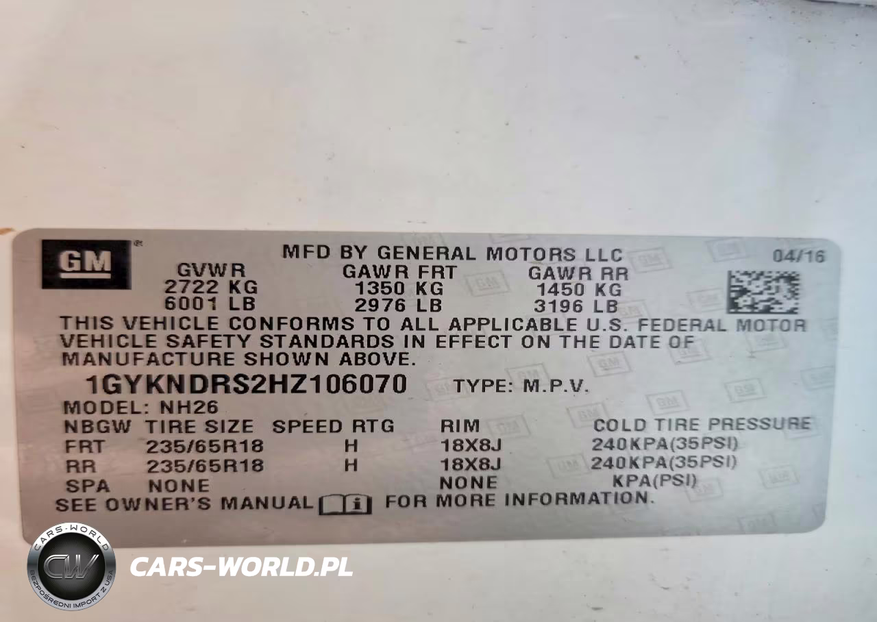 2017 Cadillac Xt5 Luxury VIN:1GYKNDRS2HZ106070 - 13
