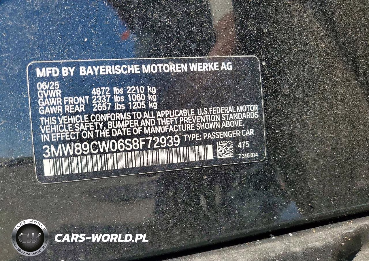 2025 BMW 330Xi VIN:3MW89CW06S8F72939 - 12