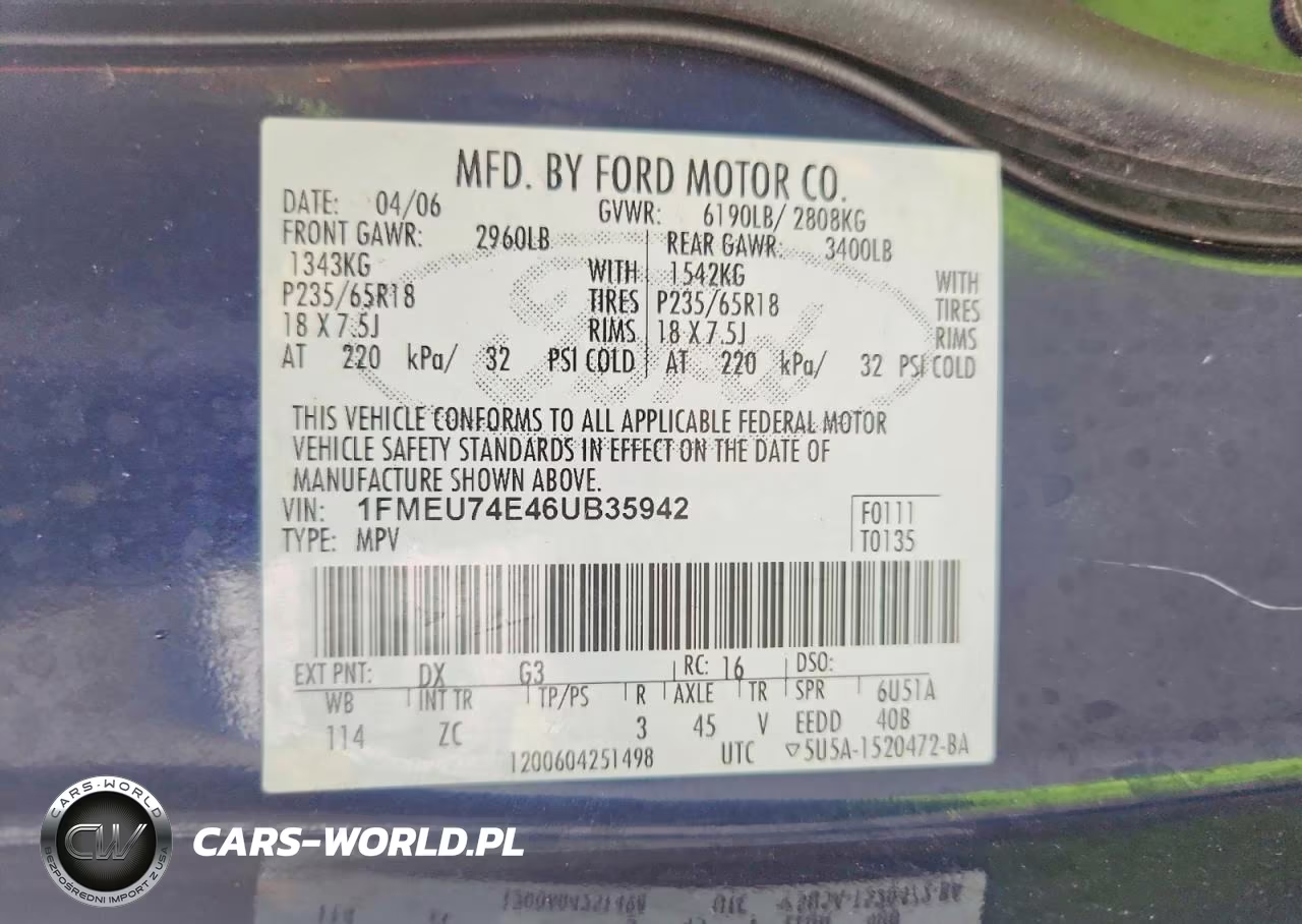 2006 Ford Explorer Eddie Bauer VIN:1FMEU74E46UB35942 - 13