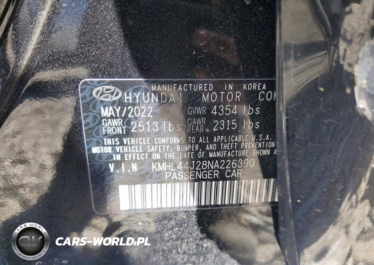2022 Hyundai Sonata Sel Plus VIN:KMHL44J28NA226390 - 12