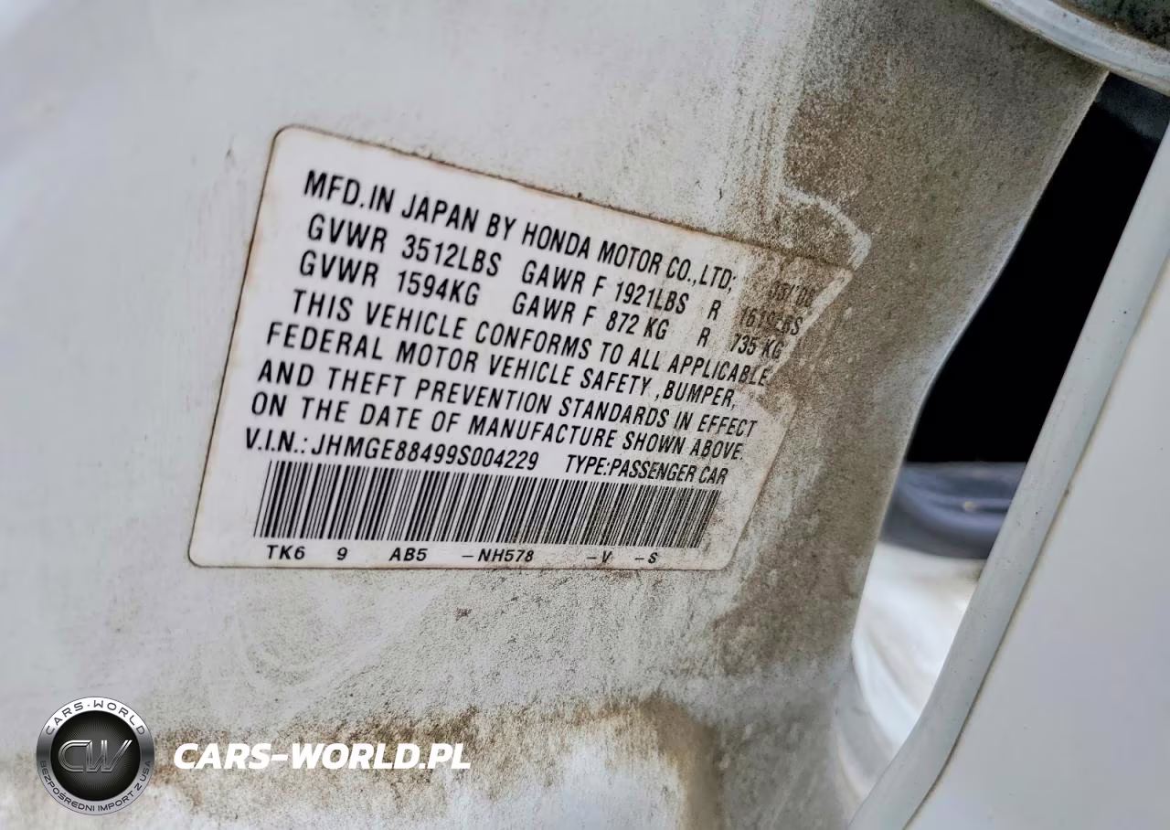 2009 Honda Fit Sport VIN:JHMGE88499S004229 - 12