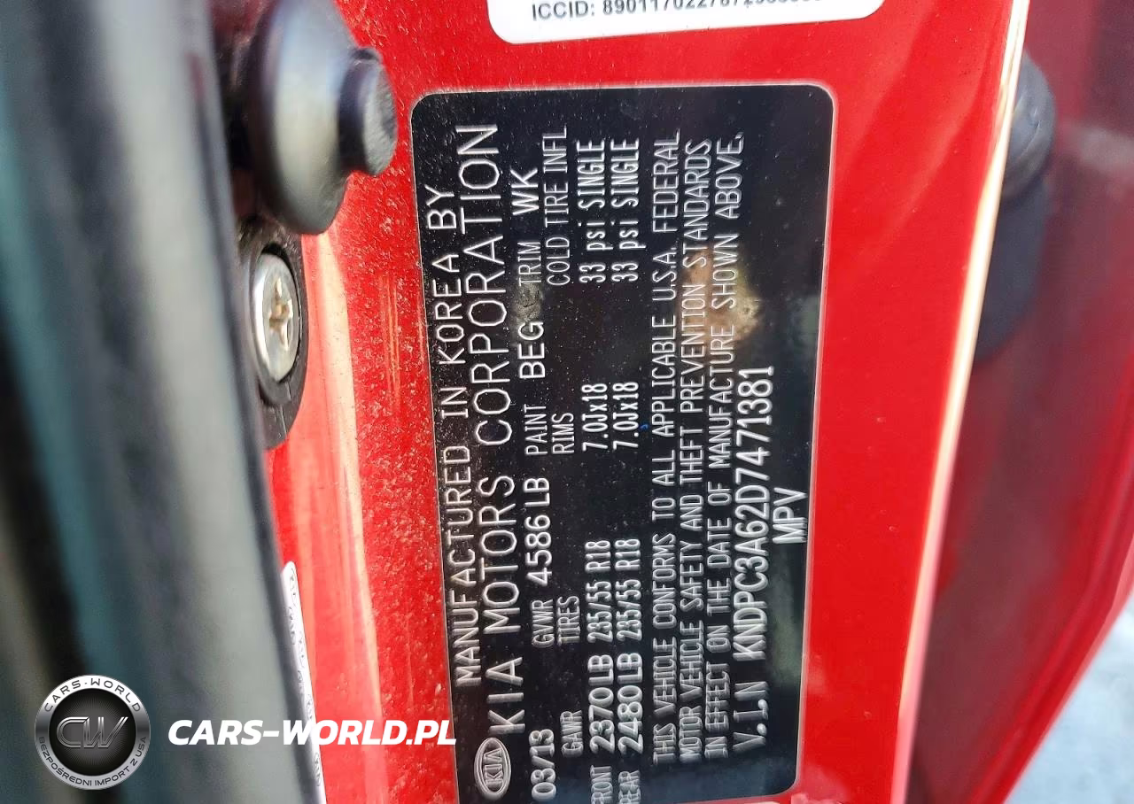 2013 Kia Sportage Sx VIN:KNDPC3A62D7471381 - 14