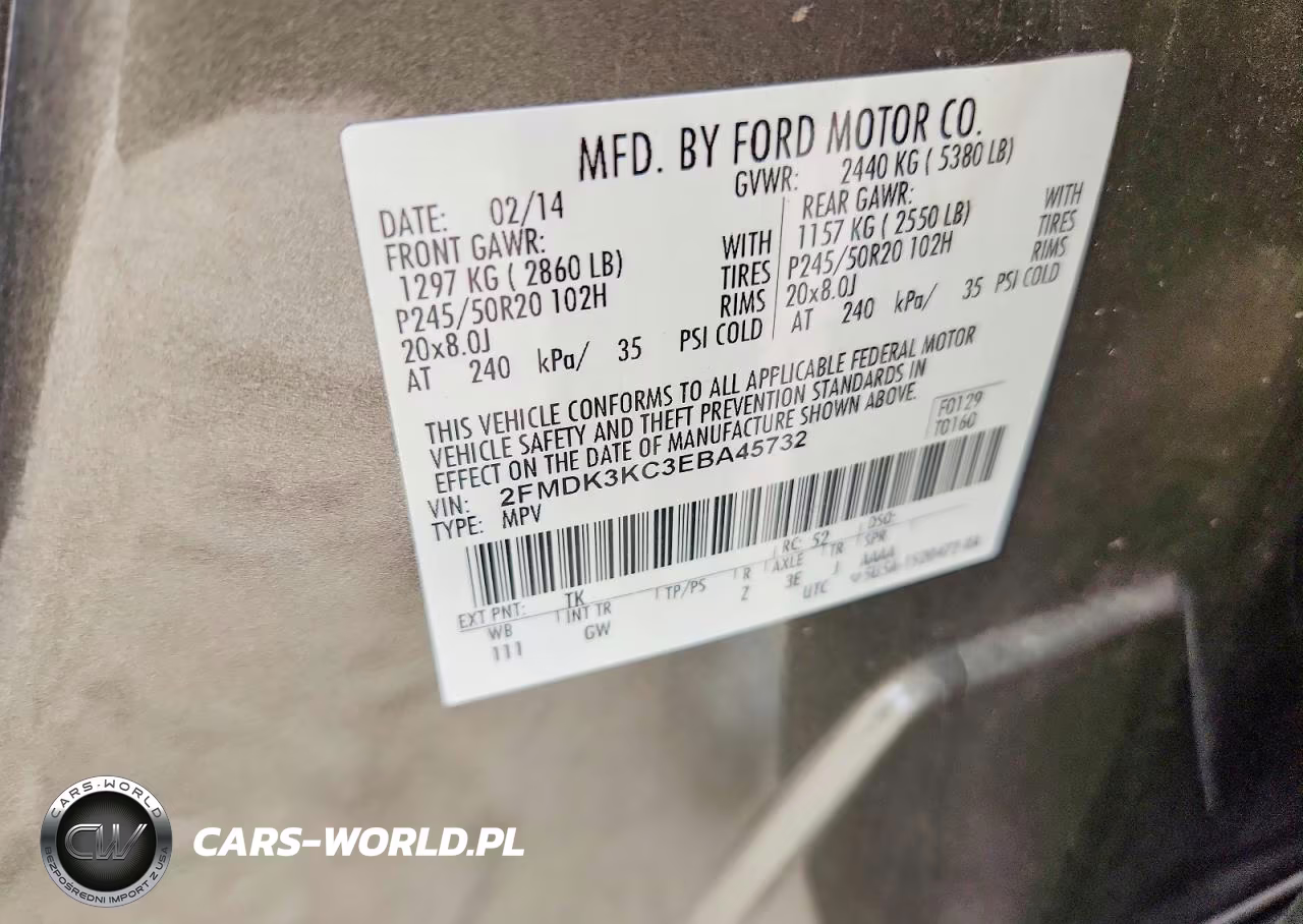 2014 Ford Edge Limited VIN:2FMDK3KC3EBA45732 - 13