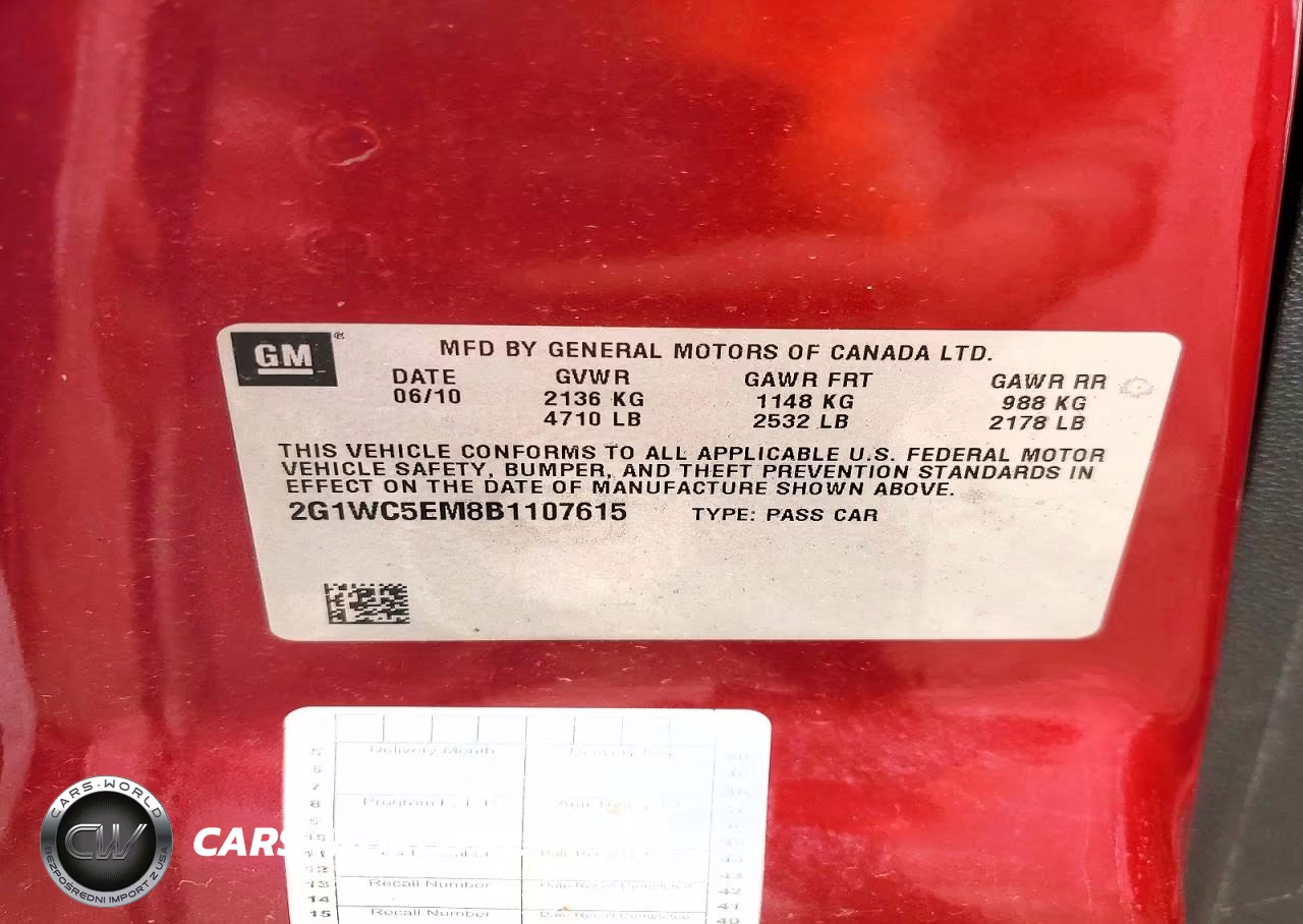 2011 Chevrolet Impala Ltz VIN:2G1WC5EM8B1107615 - 12