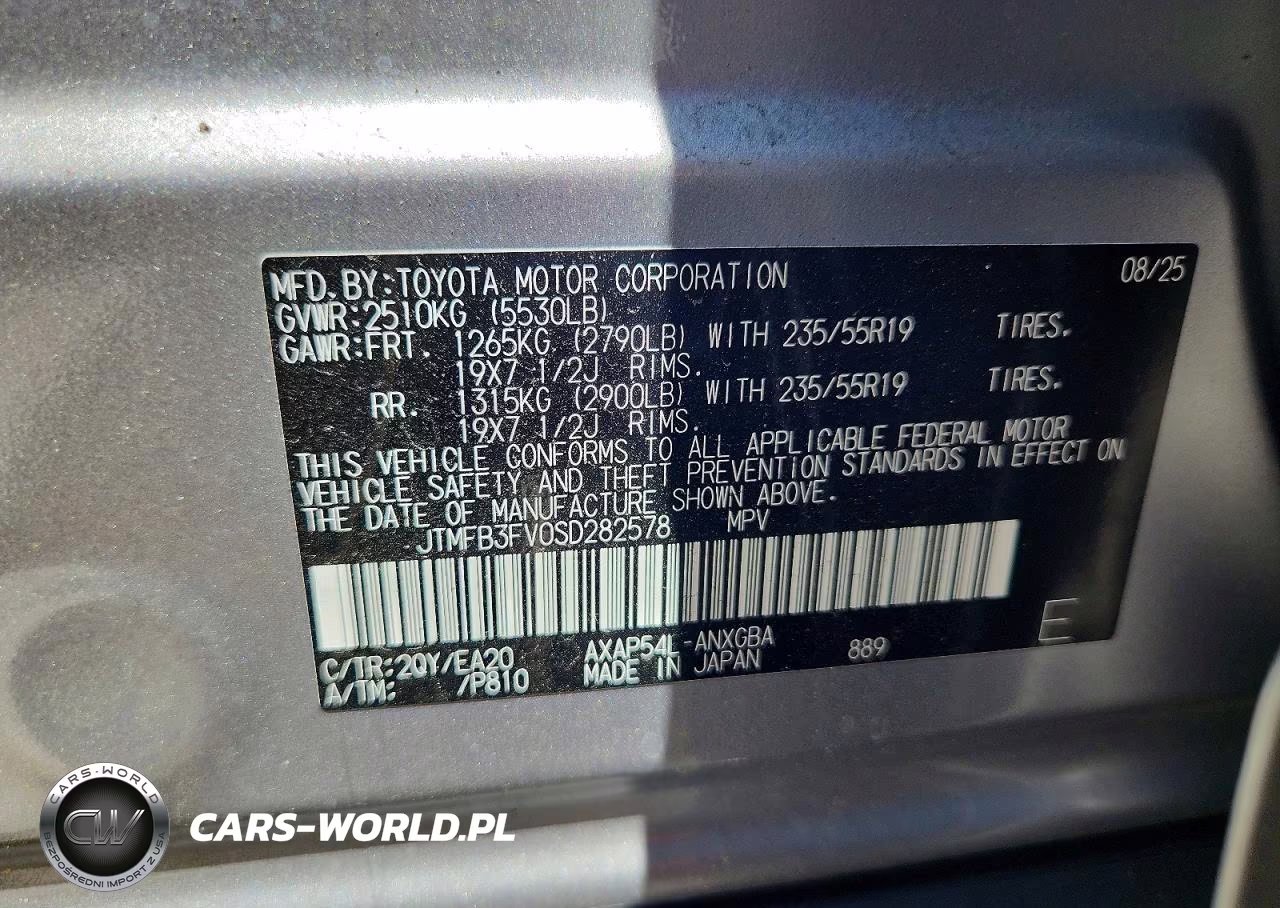 2025 Toyota Rav4 Xse VIN:JTMFB3FV0SD282578 - 13