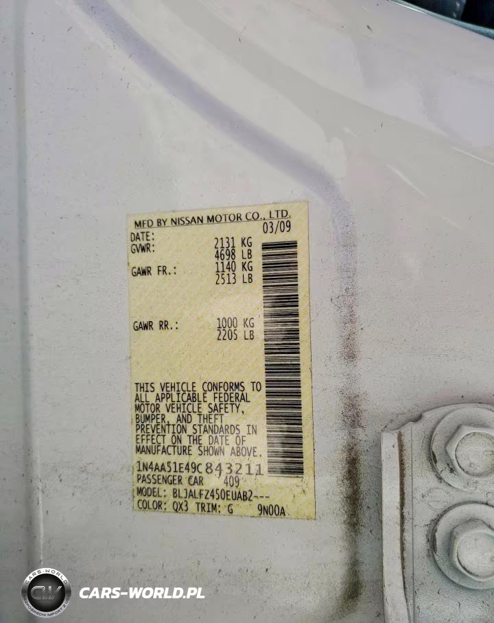 2009 Nissan Maxima 3.5 S VIN:1N4AA51E49C843211 - 13