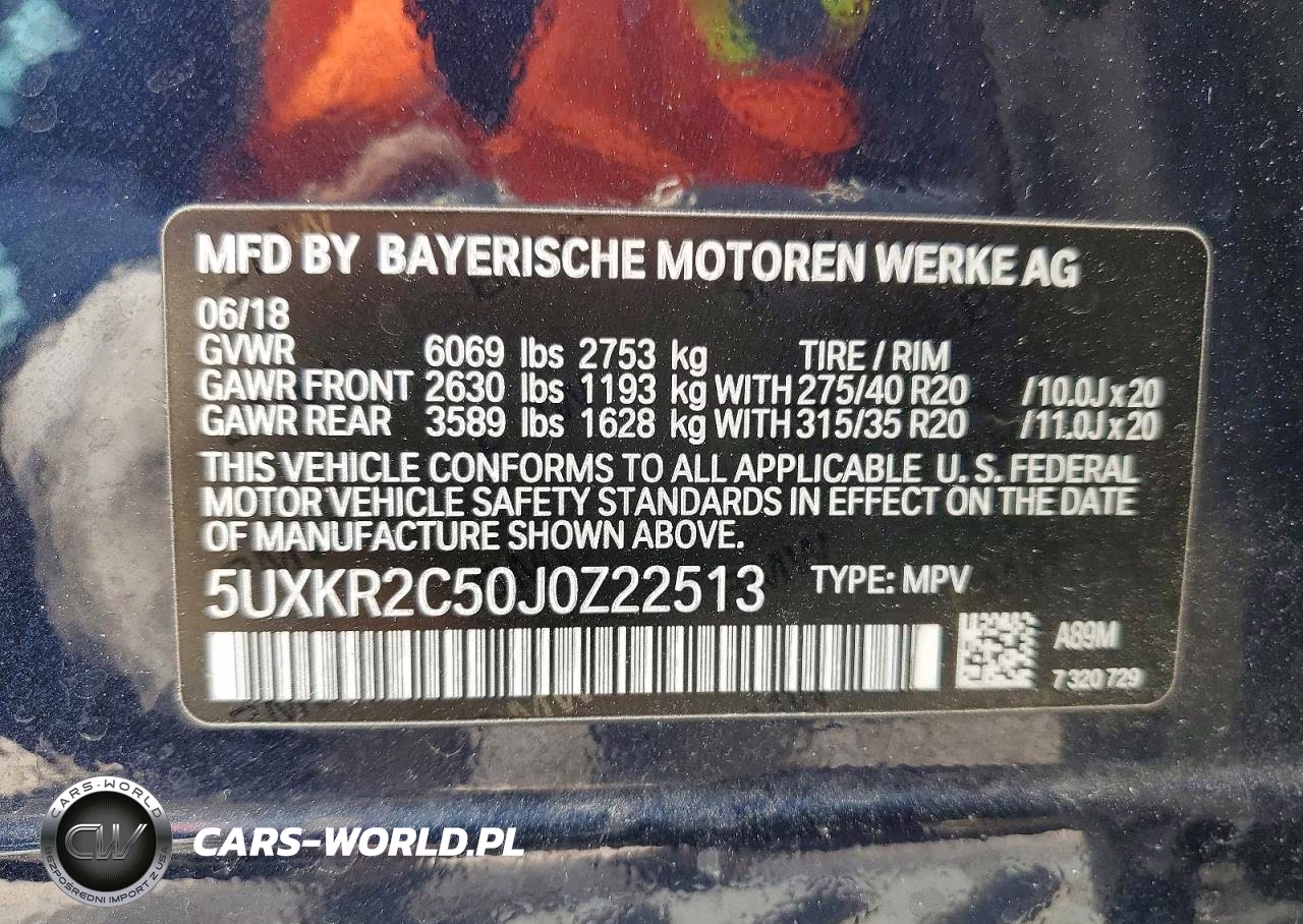 2018 BMW X5 Sdrive35I VIN:5UXKR2C50J0Z22513 - 14