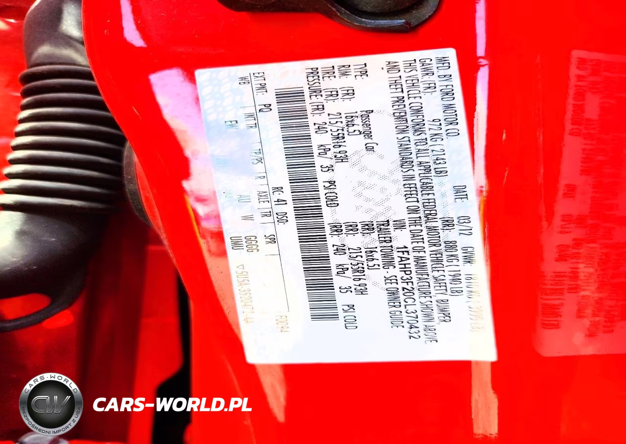 2012 Ford Focus Se VIN:1FAHP3F20CL370432 - 12