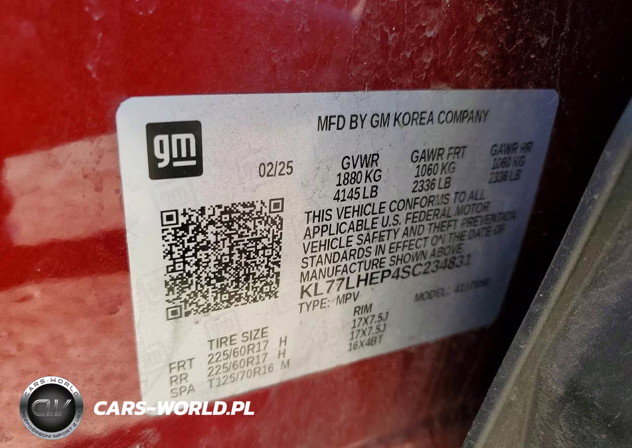 2025 Chevrolet Trax 1Lt VIN:KL77LHEP4SC234831 - 13