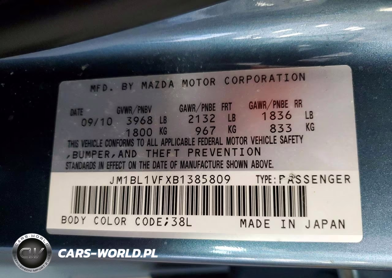 2011 Mazda 3 I VIN:JM1BL1VFXB1385809 - 12
