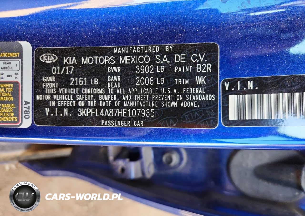 2017 Kia Forte Ex VIN:3KPFL4A87HE107935 - 13