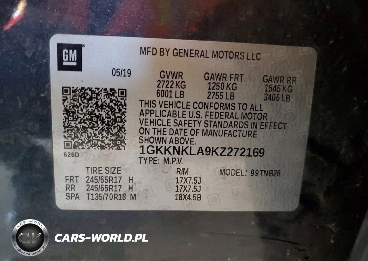 2019 GMC Acadia Sle VIN:1GKKNKLA9KZ272169 - 13