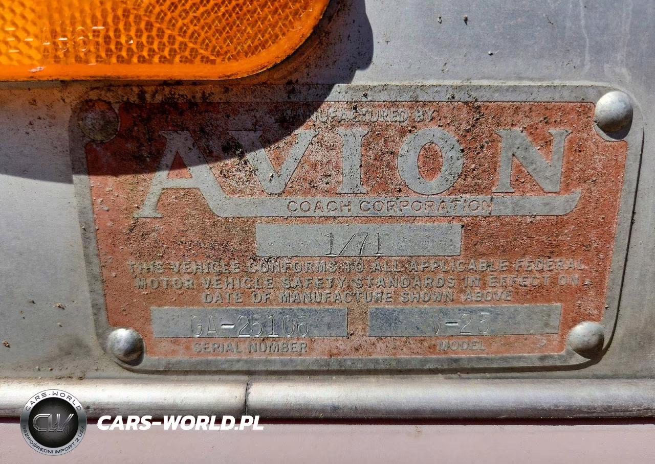 1971 Avion Camper VIN:GA25106 - 10