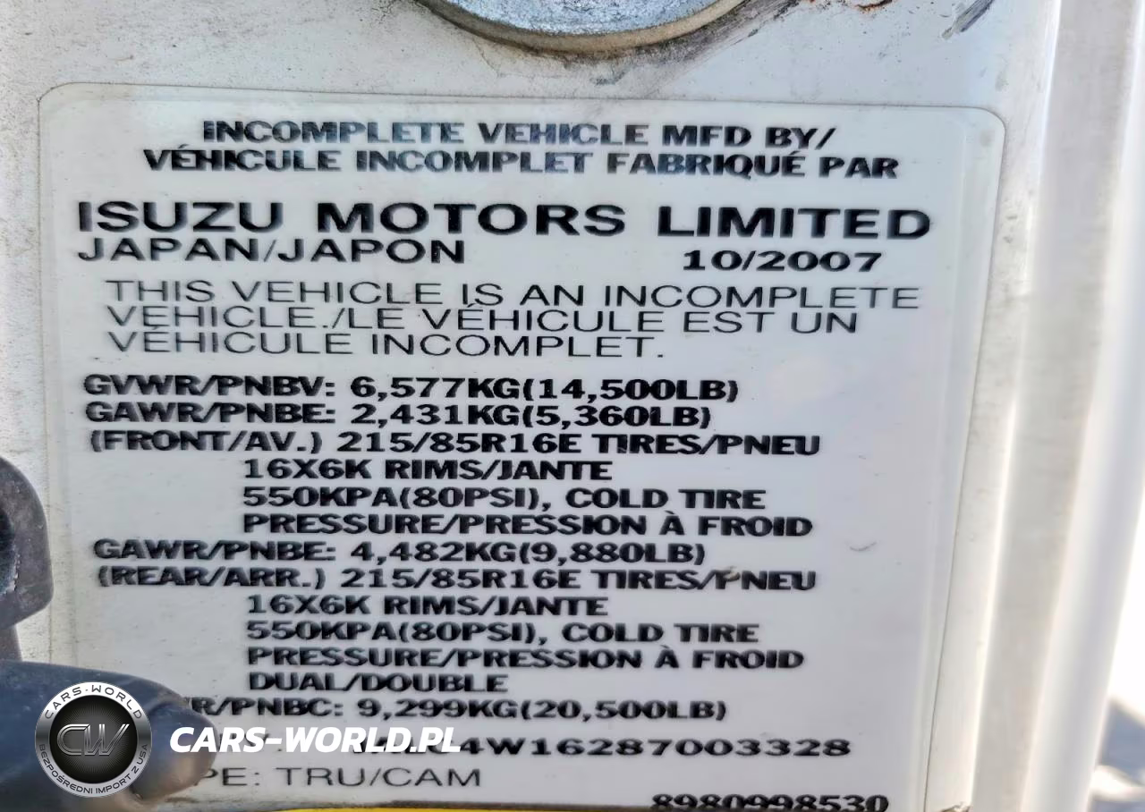 2008 Isuzu Npr VIN:JALC4W16287003328 - 12