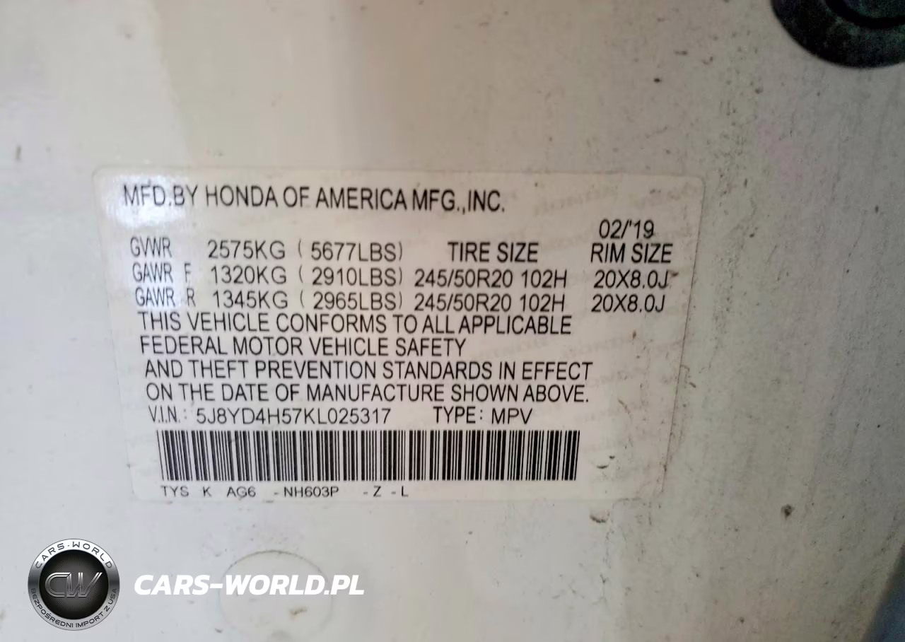 2019 Acura Mdx Technology VIN:5J8YD4H57KL025317 - 14