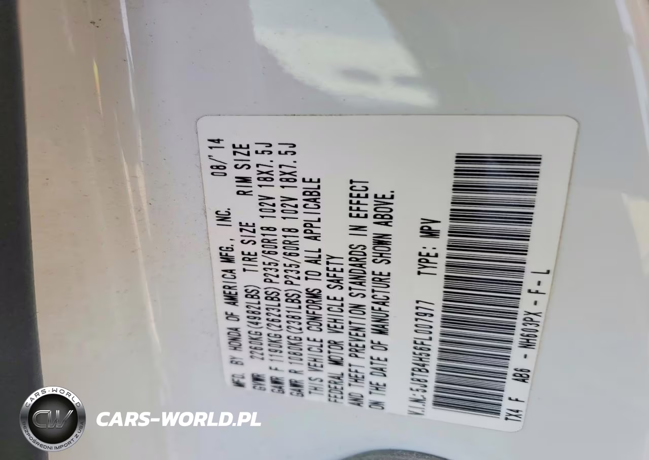 2015 Acura Rdx Technology VIN:5J8TB4H56FL007977 - 14