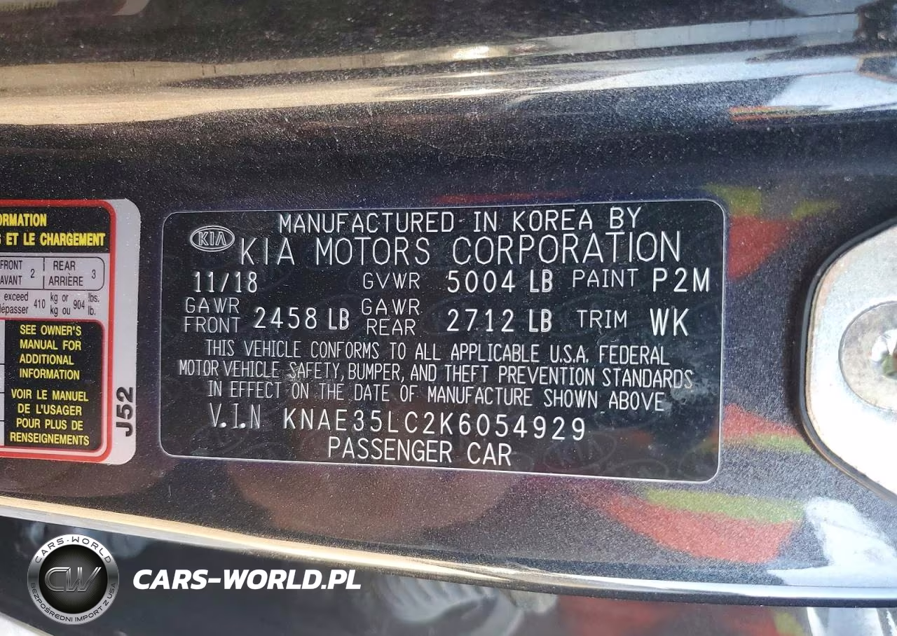 2019 Kia Stinger Gt VIN:KNAE35LC2K6054929 - 12