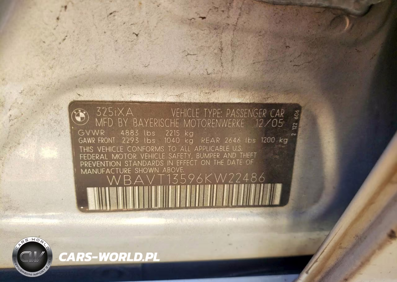 2006 BMW 325 Xit VIN:WBAVT13596KW22486 - 13