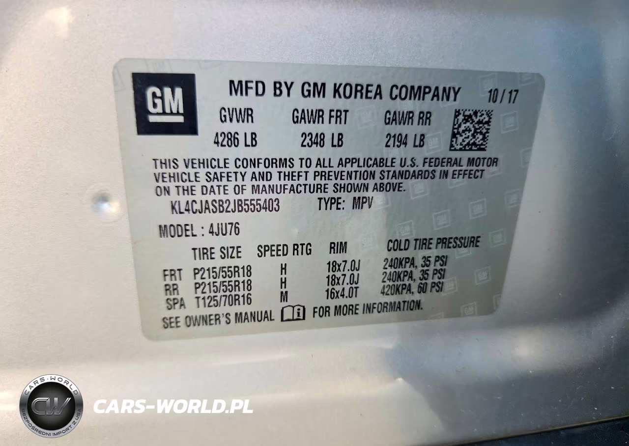 2018 Buick Encore VIN:KL4CJASB2JB555403 - 13