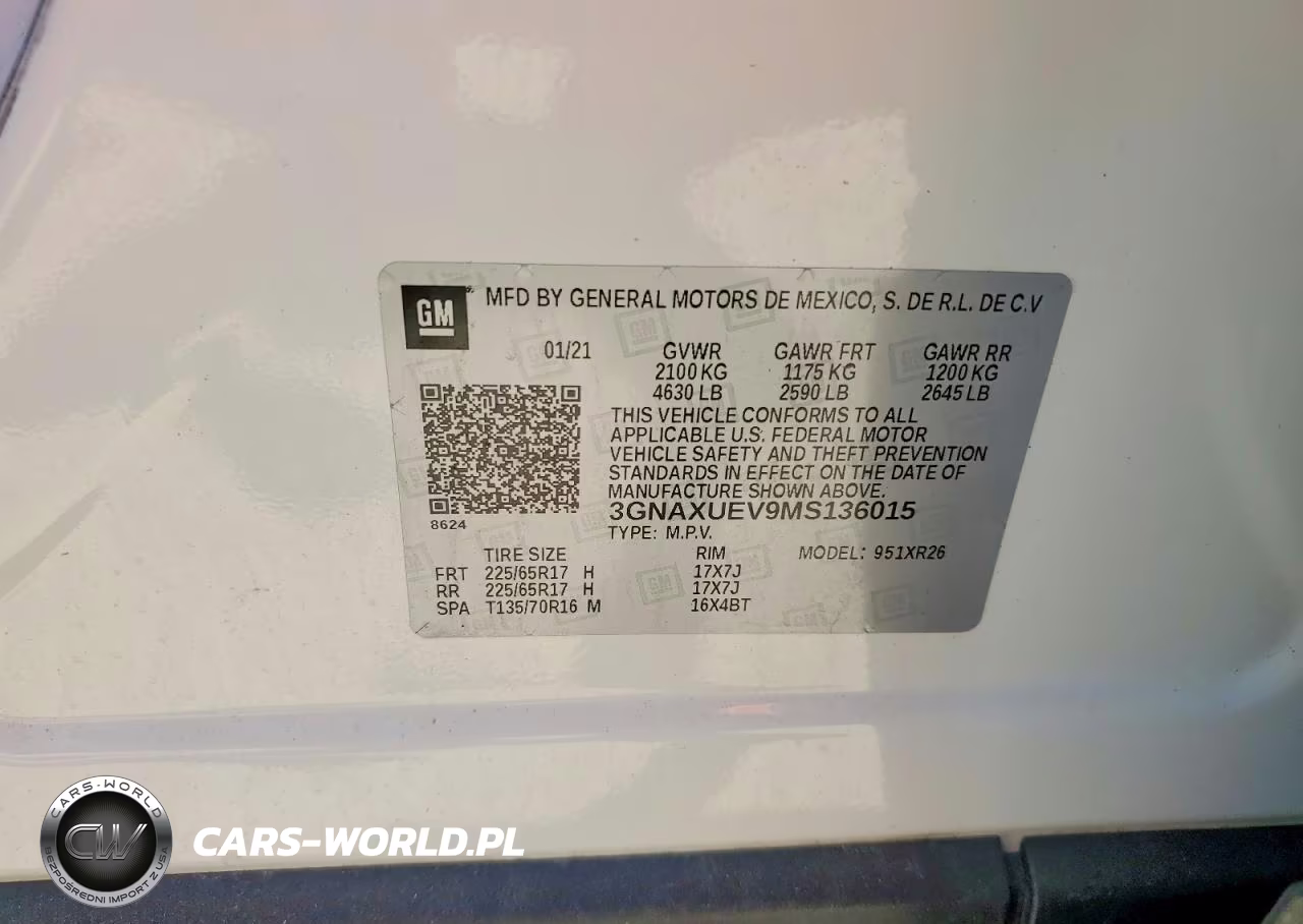 2021 Chevrolet Equinox Lt VIN:3GNAXUEV9MS136015 - 14