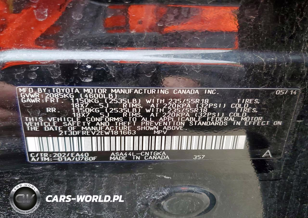 2014 Toyota Rav4 Limited VIN:2T3DFREV2EW181663 - 13