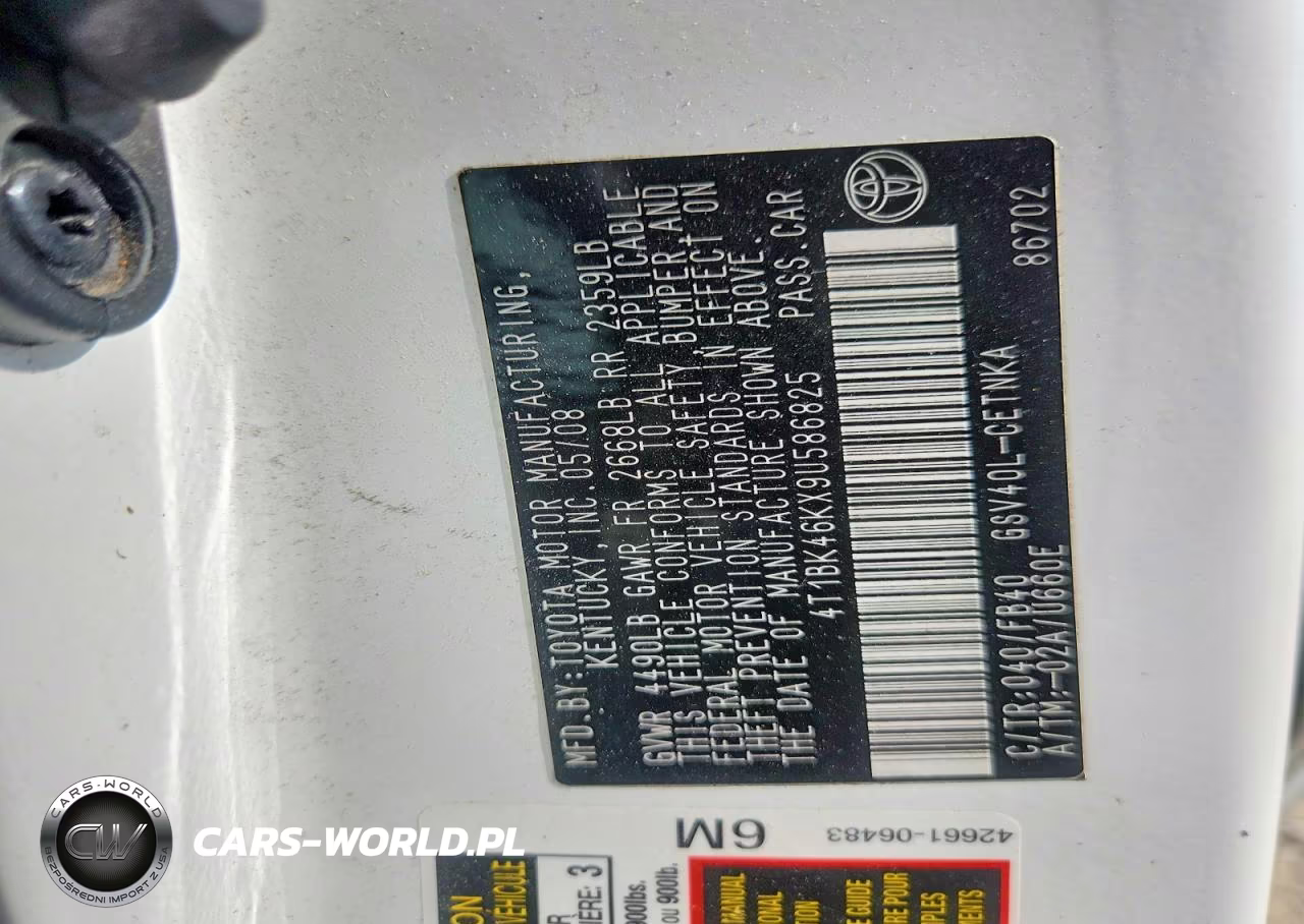 2009 Toyota Camry Le V6 VIN:4T1BK46KX9U586825 - 12