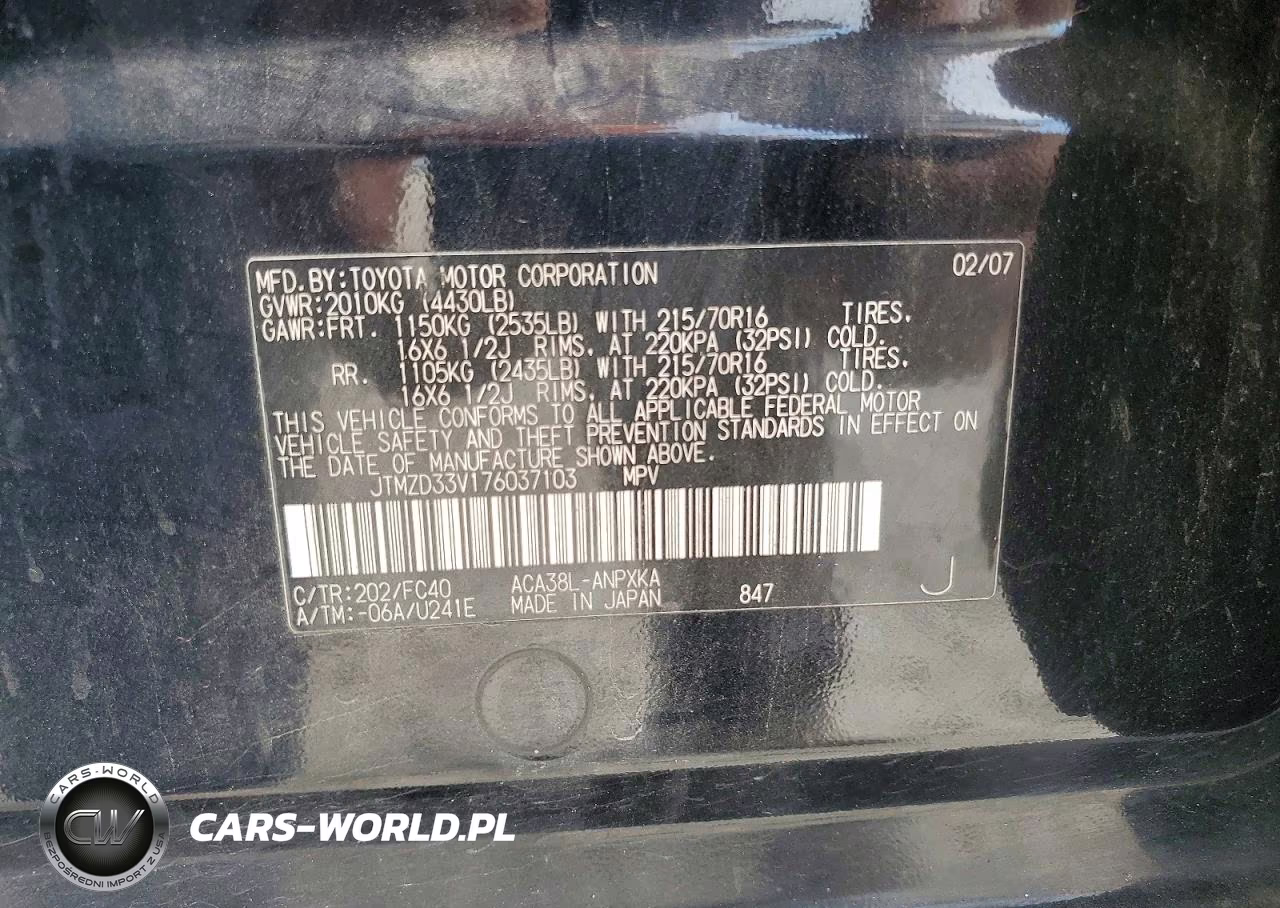 2007 Toyota Rav4 Base VIN:JTMZD33V176037103 - 13