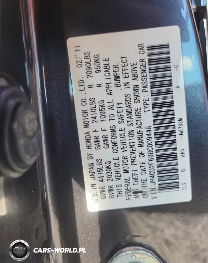 2011 Acura Tsx VIN:JH4CU2F69BC009448 - 12
