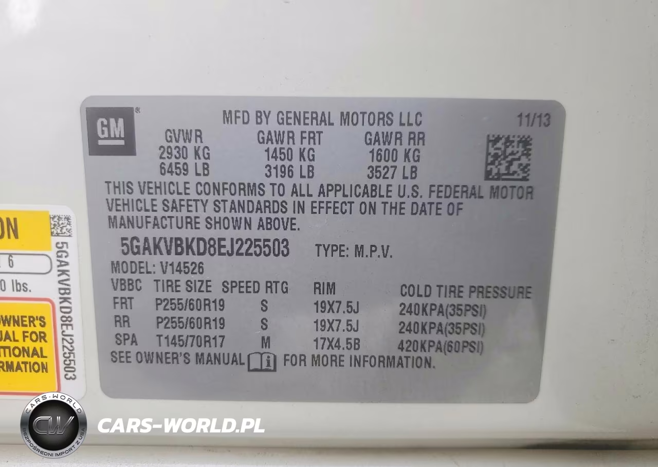 2014 Buick Enclave VIN:5GAKVBKD8EJ225503 - 13