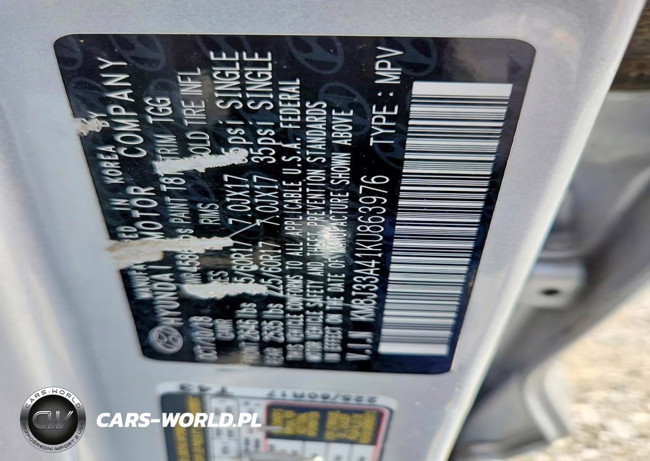 2019 Hyundai Tucson Value VIN:KM8J33A41KU863976 - 13