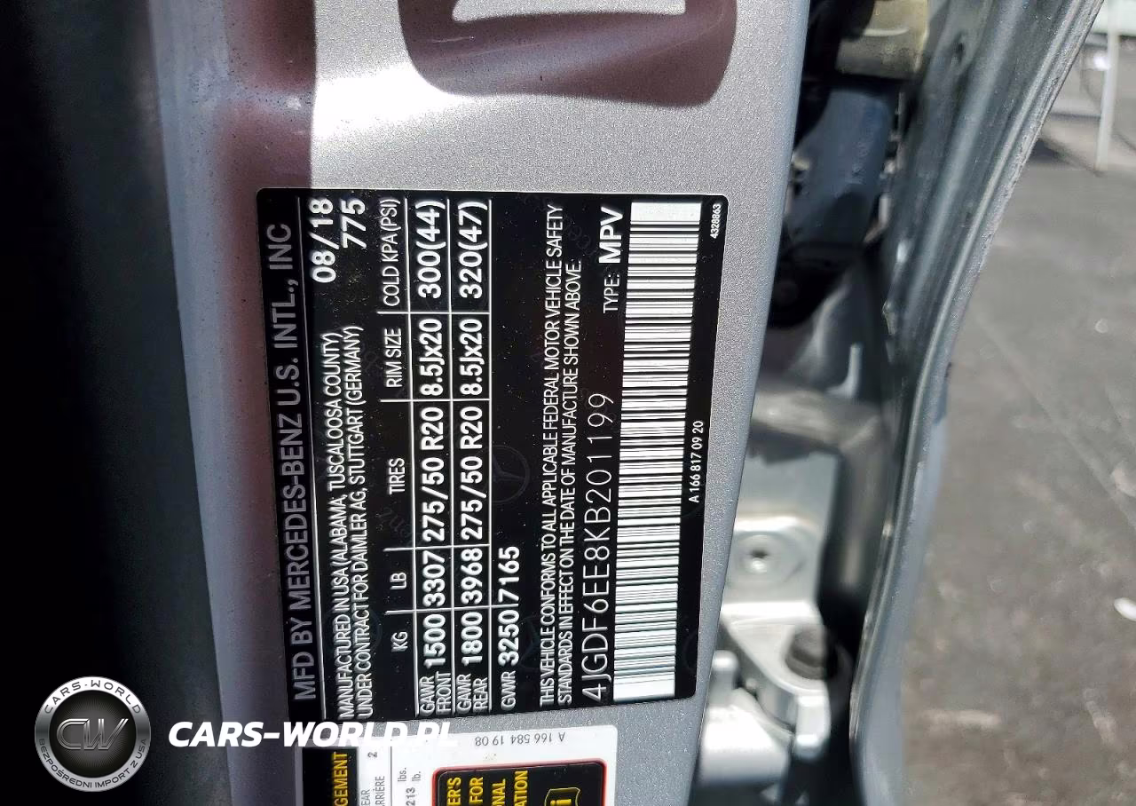 2019 Mercedes-Benz Gls 450 4Matic VIN:4JGDF6EE8KB201199 - 12