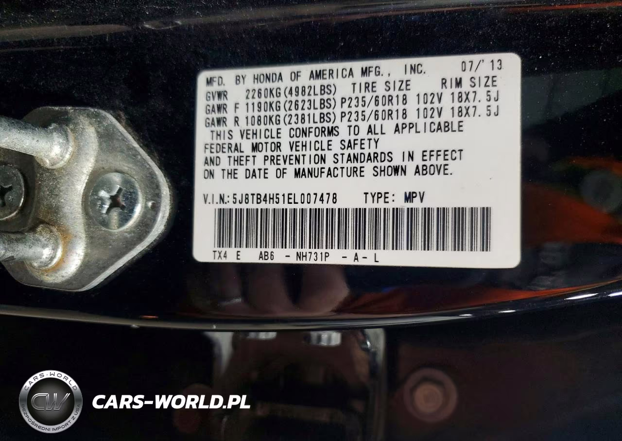 2014 Acura Rdx Technology VIN:5J8TB4H51EL007478 - 14