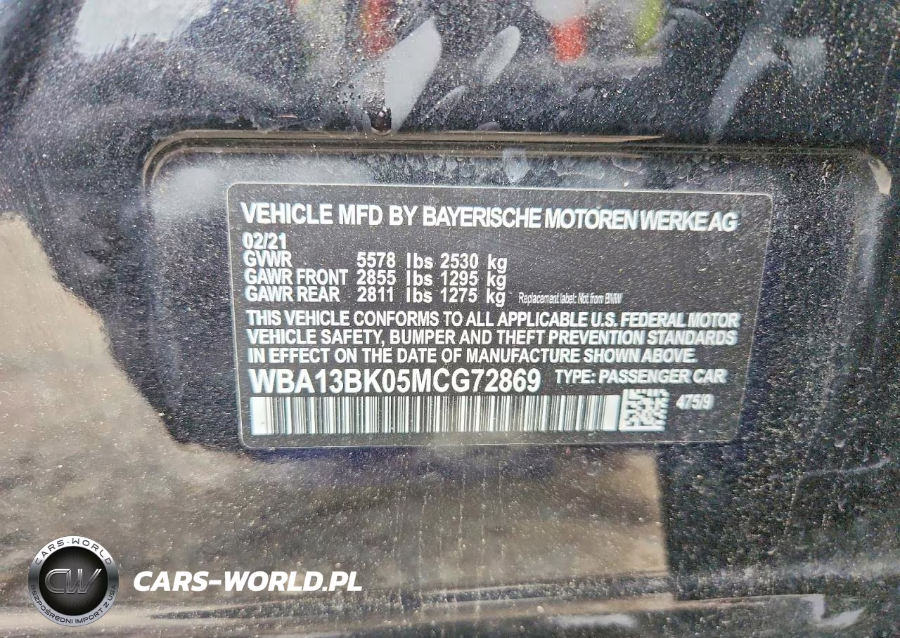 2021 BMW M550Xi VIN:WBA13BK05MCG72869 - 12