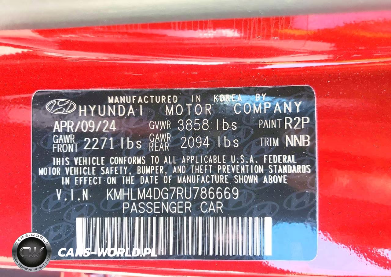 2024 Hyundai Elantra Sel VIN:KMHLM4DG7RU786669 - 12