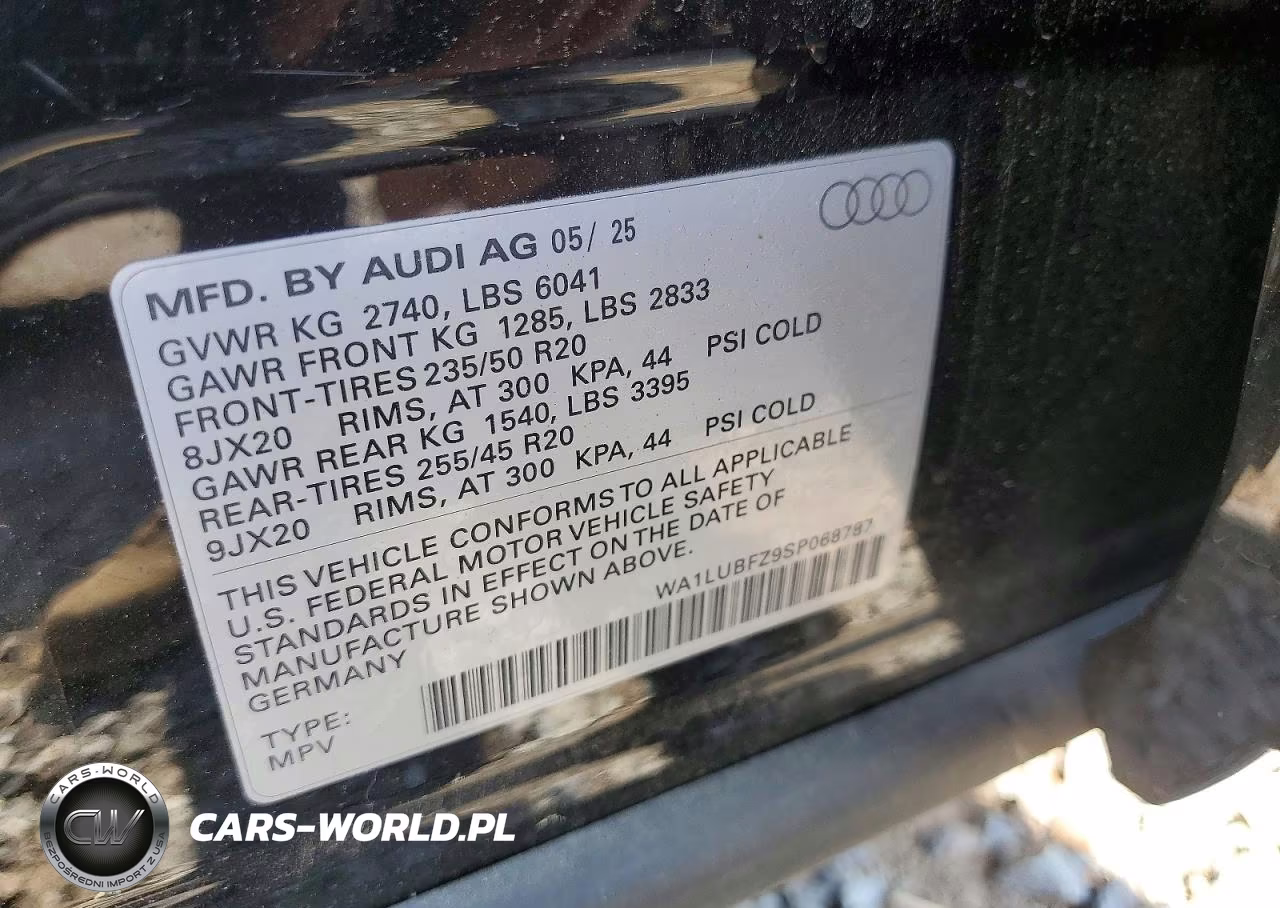 2025 Audi Q4 E-Tron Premium Plus VIN:WA1LUBFZ9SP068787 - 13