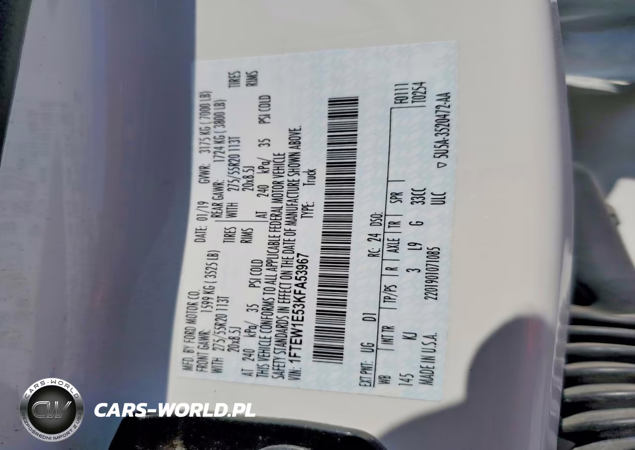 2019 Ford F150 Supercrew VIN:1FTEW1E53KFA53967 - 12