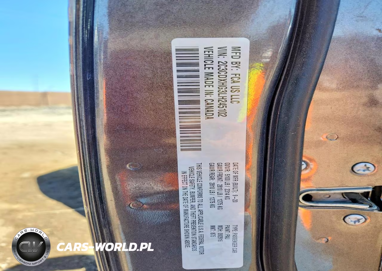 2020 Dodge Charger Gt VIN:2C3CDXHG3LH245102 - 12