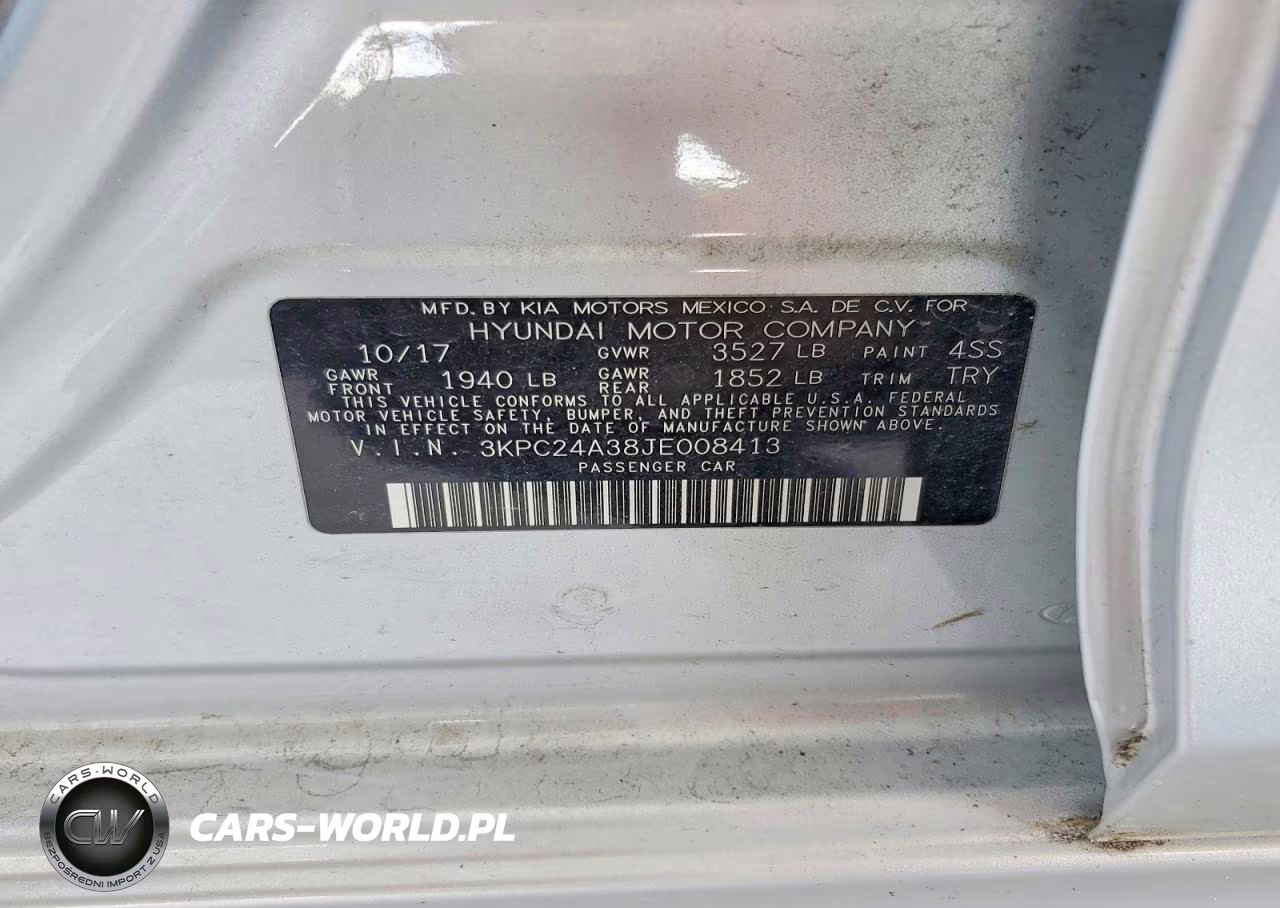 2018 Hyundai Accent Se VIN:3KPC24A38JE008413 - 12