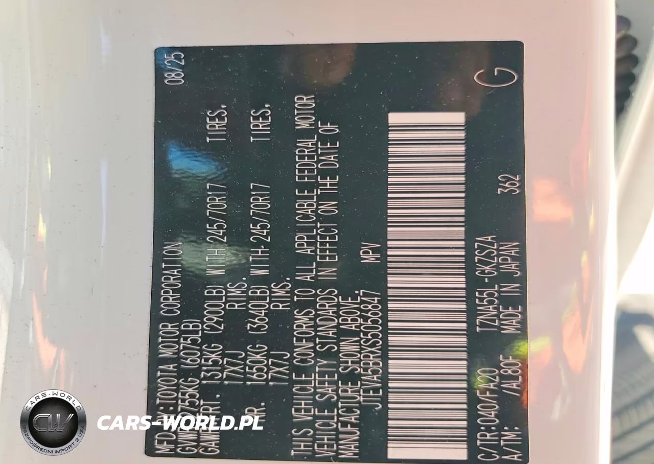 2025 Toyota 4Runner Sr5 VIN:JTEVA5BRXS5056847 - 13