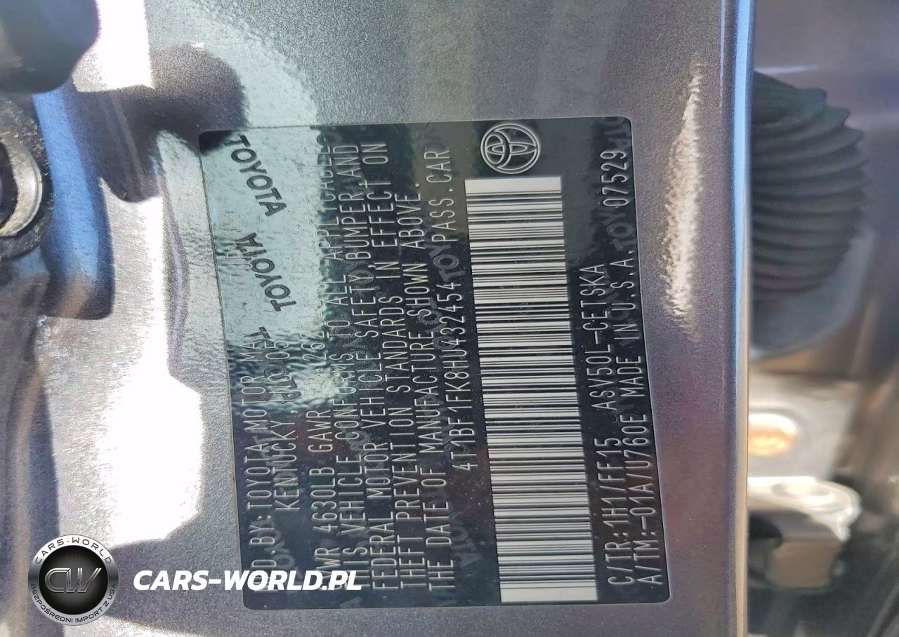 2017 Toyota Camry Se VIN:4T1BF1FK8HU432454 - 13