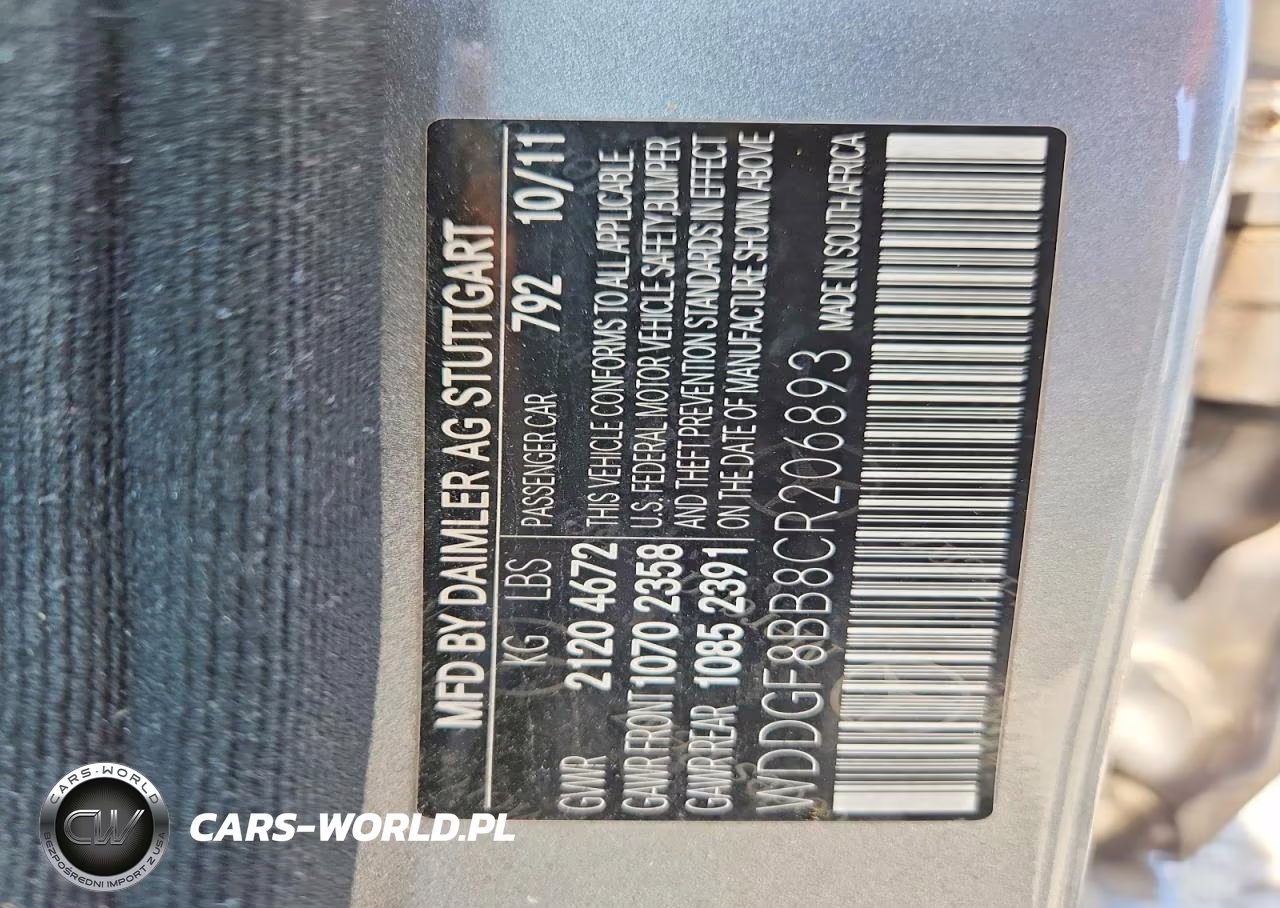 2012 Mercedes-Benz C 300 4Matic VIN:WDDGF8BB8CR206893 - 12