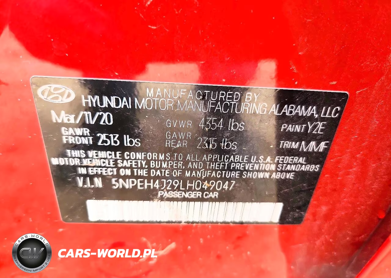 2020 Hyundai Sonata Limited VIN:5NPEH4J29LH049047 - 12