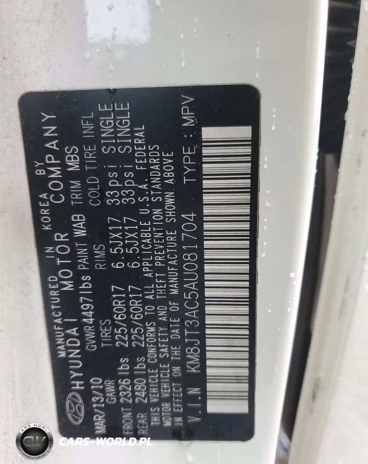 2010 Hyundai Tucson Gls VIN:KM8JT3AC5AU081704 - 13