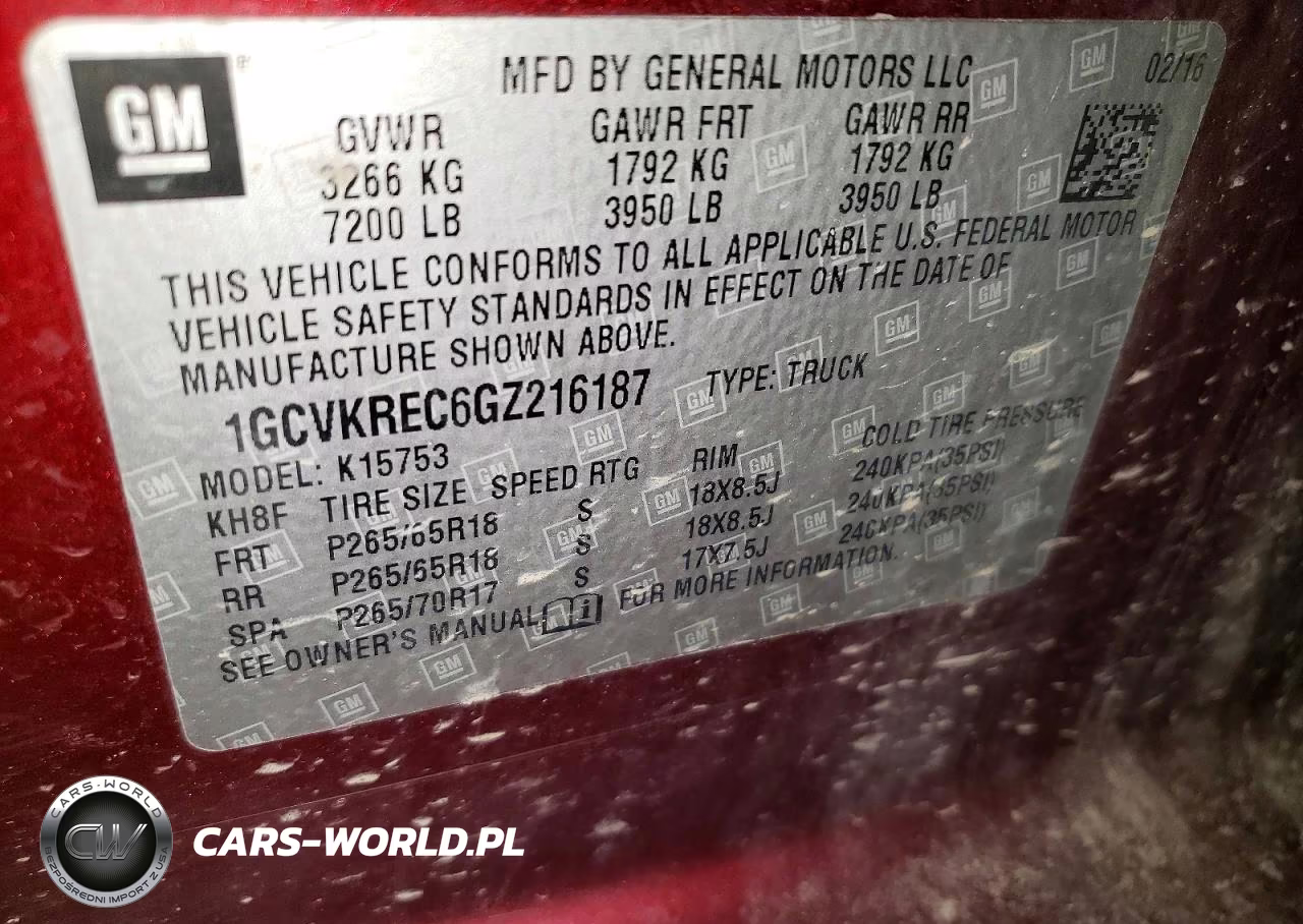 2016 Chevrolet Silverado K1500 Lt VIN:1GCVKREC6GZ216187 - 12