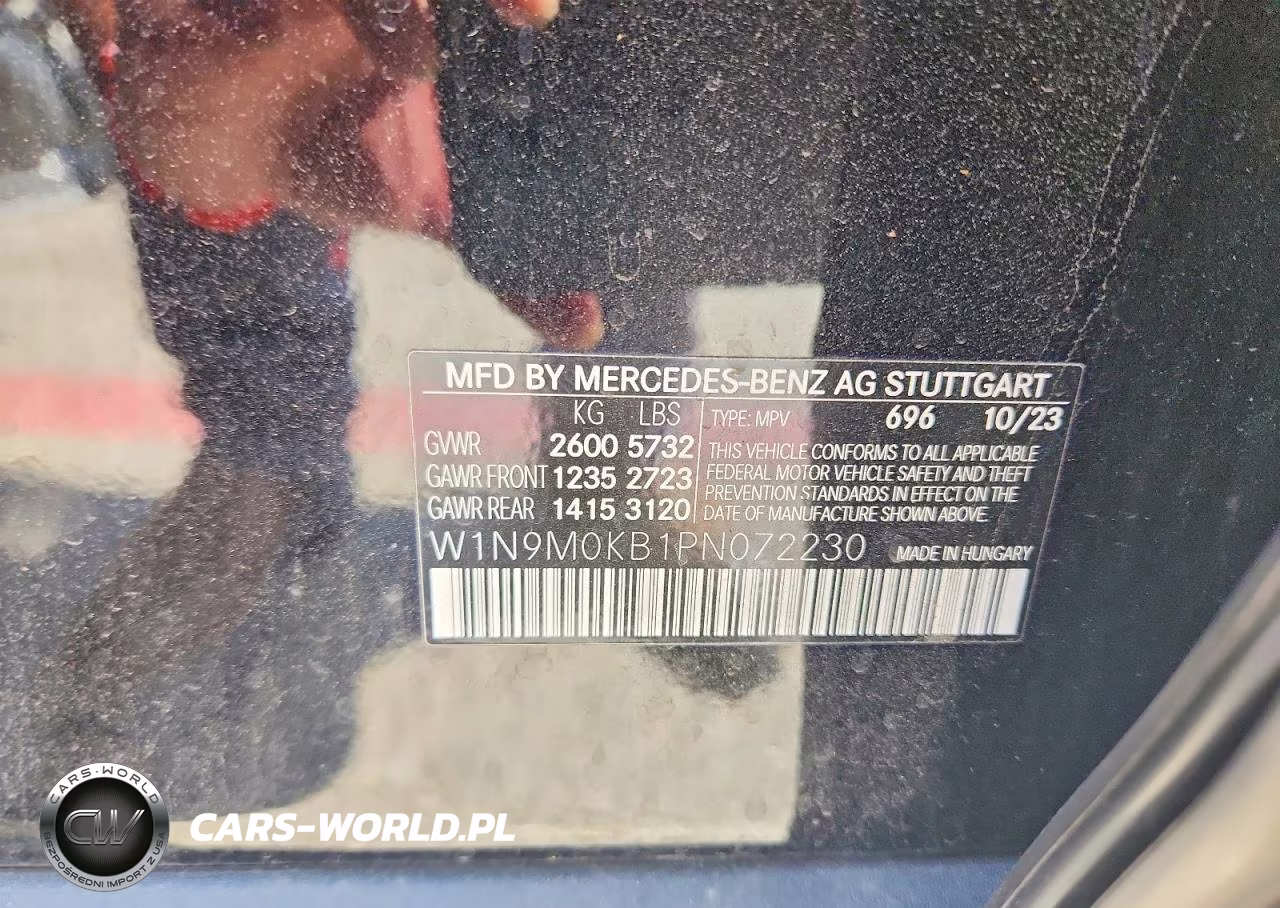 2023 Mercedes-Benz Eqb 300 4Matic VIN:W1N9M0KB1PN072230 - 12